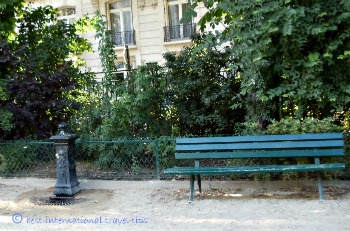 water fountain in park in Paris