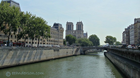 Notre Dame Paris-view from the Seine  