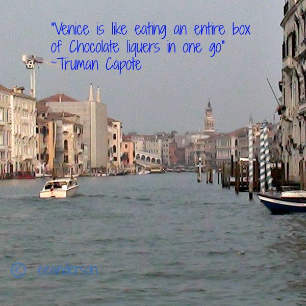 Venice with travel quote